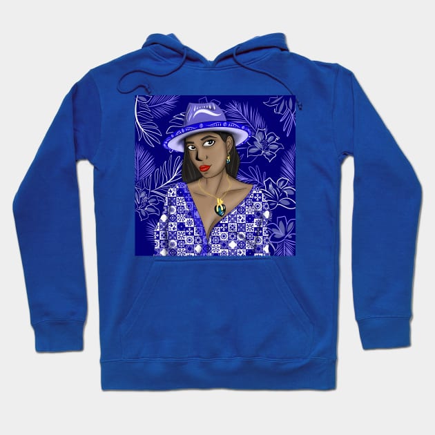 the panaman beauty in talavera nights ecopop portrait Hoodie by jorge_lebeau